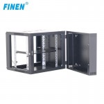 Finen Double section server network cabinet 15U 600*600m swing wall mount cabinets