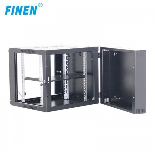 Finen Double section server network cabinet 15U 600*600m swing wall mount cabinets