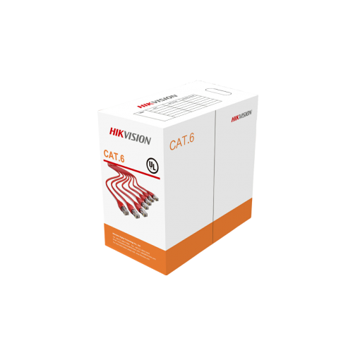 Hikvision DS-1LN6-UU 100MCAT6 UTP Network Cable (Solid Copper, 0.565 mm, CM)