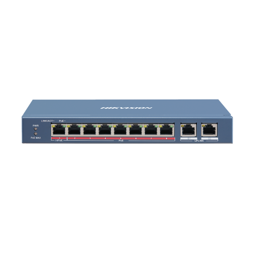 Hikvision (DS-3E0310HP-E) 8 Port Fast Ethernet Unmanaged POE Switch