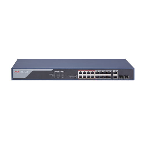 Hikvision (DS-3E0318P-E(B) 16 Port Fast Ethernet Unmanaged POE Switch
