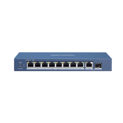 Hikvision (DS-3E0510P-E/M) 8 Port Gigabit Unmanaged POE Switch