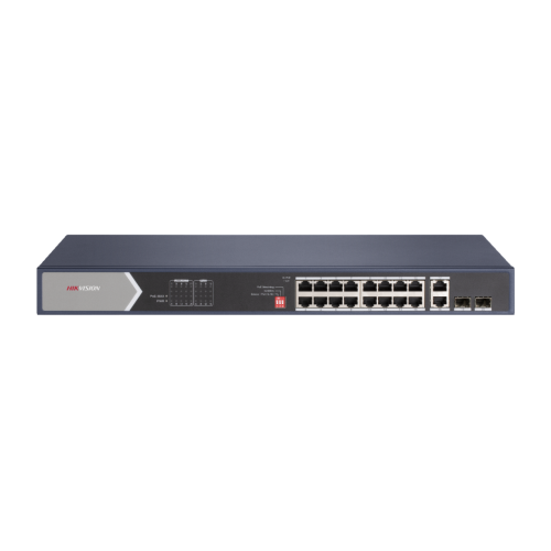 Hikvision (DS-3E0520HP-E) 16 Port Gigabit Unmanaged POE Switch