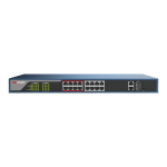 Hikvision (DS-3E1318P-E) 16 Port Fast Ethernet Web POE Switch
