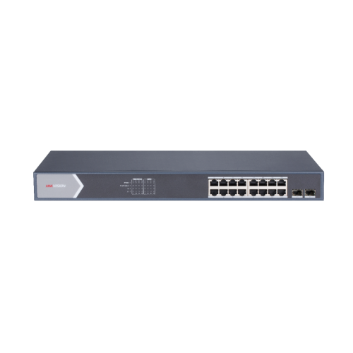 Hikvision (DS-3E1518P-E) 16 Port Gigabit Web POE Switch