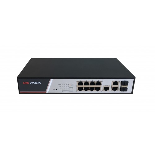 Hikvision (DS-3E2310P) Commutateur POE entièrement géré Fast Ethernet à 8 ports