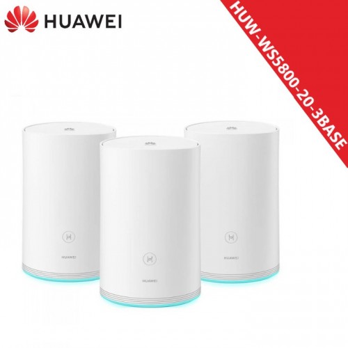 Huawei (HUW-WS5800-20-3BASE) Wi-Fi Mesh Router, 3-Piece, White