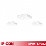 IP-COM EW9+EP9x2 AC1200 Enterprise Mesh Wi-Fi System