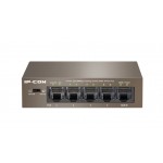 IP-COM F1105P-4-63W 5-Port Fast Ethernet Umanaged PoE Switch with 4-Port PoE