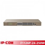 IP-COM F1126P-24-250W 24FE+1GE/1SFP Unmanaged Switch With 24-Port PoE