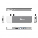 J5 CREATE (JCD389) USB-C MODULAR MINI DOCK 11 -IN-1