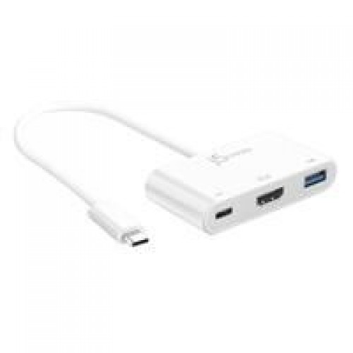 J5 USB-C to HDMI/USB 3.0 with PD Adapter JCA379