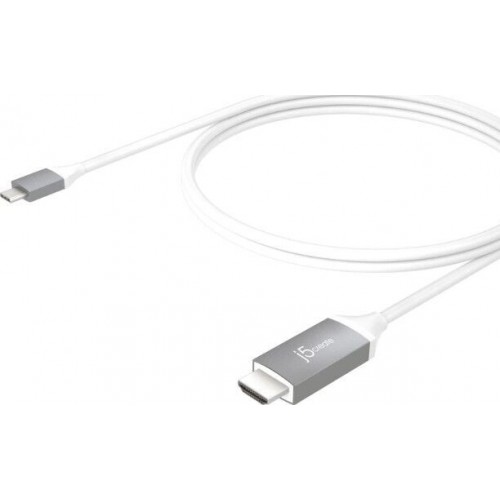 J5Create JCC153G USB-C to 4K HDMI Cable - Aluminium, 6 ft