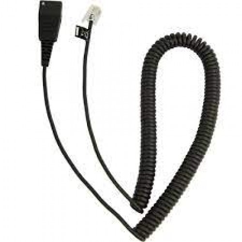 Jabra 8800-00-37 Quick Disconnect Straight Cord to Rj11 Modular Headset Plug