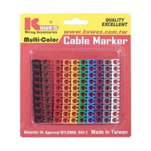 KUWES KU/MARCK CABLE MARCKER MULTI-COLOUR (100PCS)