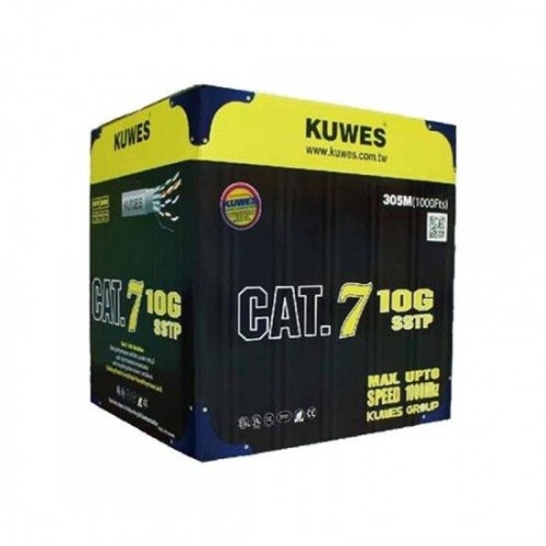 KUWES SSTP CAT.7 CÂBLE LAN 305M BOÎTE GRIS