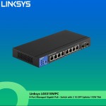 Linksys LGS310MPC 8-Port Managed Gigabit PoE+ Switch with 2 1G SFP Uplinks 110W TAA