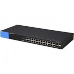 Linksys LGS528 24-Port Gigabit Managed Switch + 2x Gigabit Ethernet + 2x Gigabit SFP/RJ45 Combo Ports