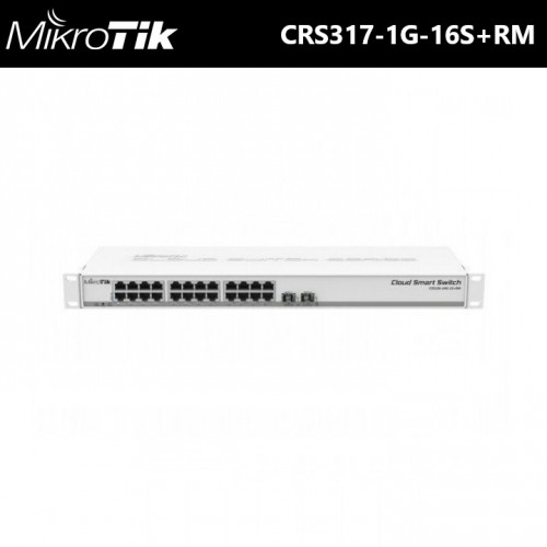 Commutateur de routeur cloud MikroTik 317-1G-16S+RM