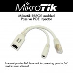 Mikrotik RBPOE PoE injector, for 10/100Mbps