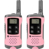 Motorola Pink Walkie Talkie Radio Twin Pack, Analogue, AAA type batteries, LCD display, 8 channels and up to 4 km range | TLKR-T41-P