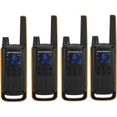 Motorola Talkabout T82 Extreme, PMR446 2-Way Walkie Talkie Radio, Up To 10km Range, IPX4 Rating - Yellow/Black T82 Extreme Quad Pack