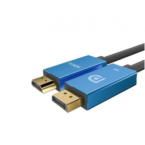 Mowsil MOHD02 Adaptateur/Convertisseur HDMI vers Display Port 4K 60 Hz/30 Hz. Câble HDMI vers DP 2M-Noir/Bleu