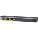 NetGear 16 Port PoE+ Smart Managed Switch with 2 SFP Ports - 240W - GS418TPP