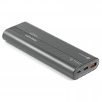 PowerTank-20 20000mAh Ultra-Fast Charging Power Bank with 18Watt Power Delivery and QC 3.0, grey