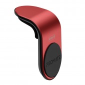 Promate AirGrip‐3 360 Degree Air Vent Magnetic Holder, red