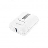 Promate Atom‐PD20 10000mAh Super Mini Power Bank, white