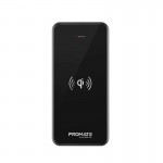 Promate AuraVolt‐10+ 10000mAh Qi Wireless Charging Power Bank, Black