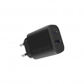 Promate Biplug‐2 combines 2 USB ports ,Black