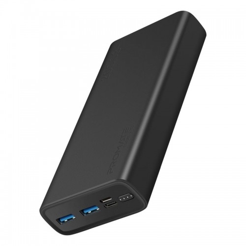 Banque d'alimentation compacte et intelligente Promate Bolt‐20 avec double sortie USB, noir