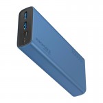 Promate Bolt‐20 Compact Smart Charging Power Bank with Dual USB Output, blue
