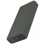 Promate Bolt‐20 Compact Smart Charging Power Bank with Dual USB Output, Green