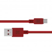 Promate MicroCord-1 Super-Durable Data & Charge USB-A to Micro-USB Cable ,meroon