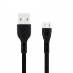 Promate PowerBeam‐M High-Quality Anti-Break Micro USB to USB 2.0 Cable, Black