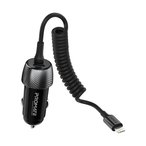 Le chargeur de voiture Promate PowerDrive‐33PDI peut charger jusqu'à 6 fois plus rapidement que les chargeurs standards