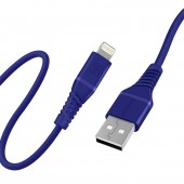 Promate PowerLine‐Ai120 High Tensile Strength Data Sync & Charge Cable with Lightning Connector, Blue