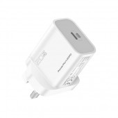 Promate PowerPort‐20PD 20W Power Delivery port, this USB-C charger white