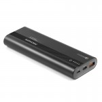 Promate PowerTank-20 20000mAh Ultra-Fast Charging Power Bank with 18Watt Power Delivery and QC 3.0, black