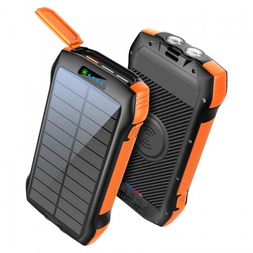 Banque d'énergie solaire robuste EcoLight™ Promate Solartank‐20PDQi 20 000 mAh