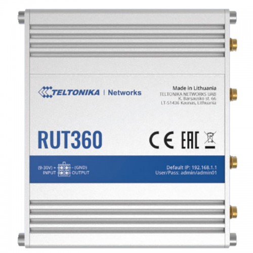 Teltonika RUT360 LTE CAT6 Industrial Cellular Router