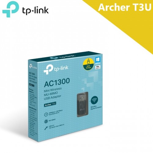 Adaptateur USB Tp-Link Archer T3U AC1300 Mini Wi-Fi MU-MIMO