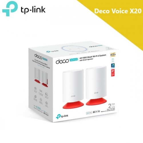 Système Wi-Fi 6 maillé TP-Link Deco Voice X20 AX1800 avec haut-parleur intelligent