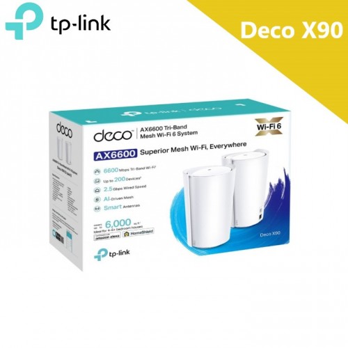 TP-Link Deco X90 AX6600 Whole Home Mesh Wi-Fi System - 2-PACK