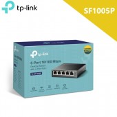 Tp-Link SF1005P 5-Port 10/100 Mbps Desktop Switch with 4-Port PoE