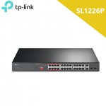 Tp-Link (SL1226P) 24-Port 10/100 Mbps + 2-Port Gigabit Rackmount Switch with 24-Port PoE+ 