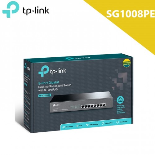 TP-Link TL-SG1008PE Commutateur rackable 8 ports